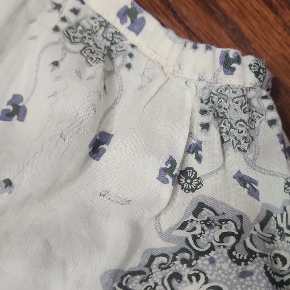 Patagonia Cotton Peasent Smocked Front Blouse - Picture 6 of 6